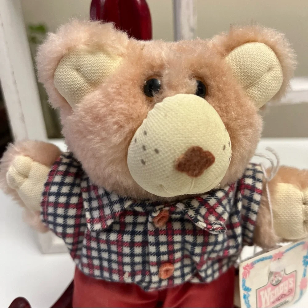 VTG Wendy’s Hamburger‎ Mascot Bear with Red and Brown Outfit